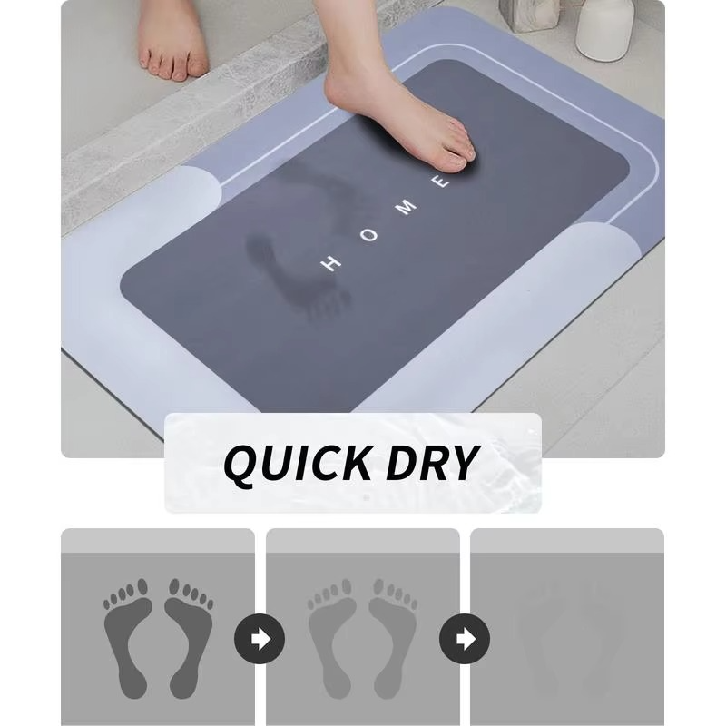 🔥3-Piece Anti-Slip Bathroom Mat Set – Quick-Dry U-Shaped Toilet & Floor Mats🎁