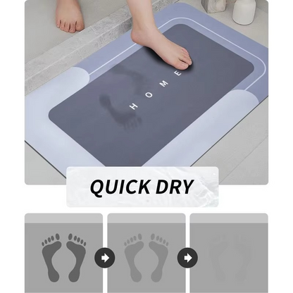 🔥3-Piece Anti-Slip Bathroom Mat Set – Quick-Dry U-Shaped Toilet & Floor Mats🎁