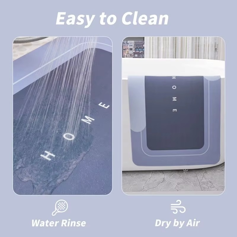 🔥3-Piece Anti-Slip Bathroom Mat Set – Quick-Dry U-Shaped Toilet & Floor Mats🎁