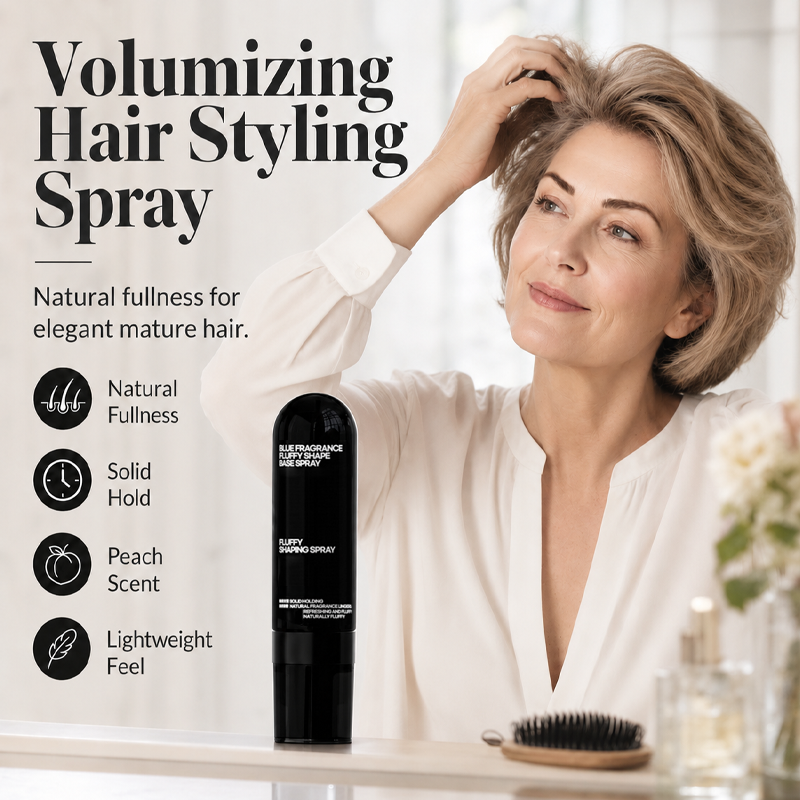 💁 Peach-Scented Volumizing Styling Spray — All-Day Hold